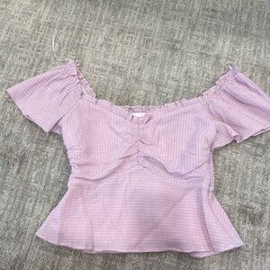 Purple off the shoulder top